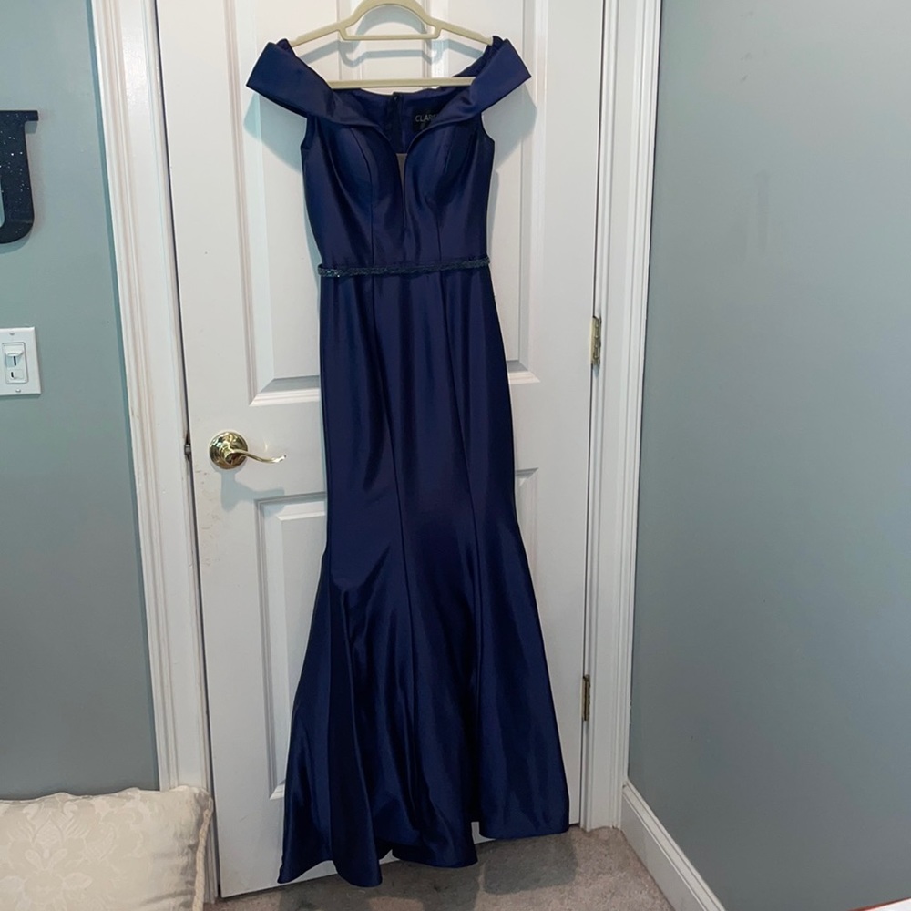 Custom made Calrisse Navy Blue Prom dress!